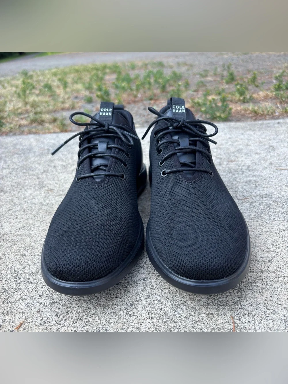 Cole Haan Grand Plus Essex Distance Knit Oxford Black Size 11 NWOT